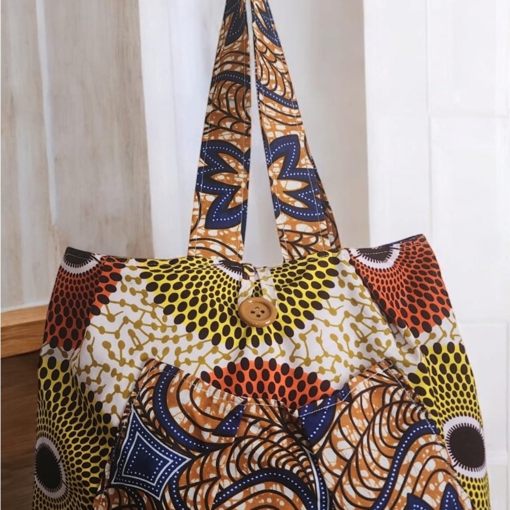 Colorful Patterned Tote Bag